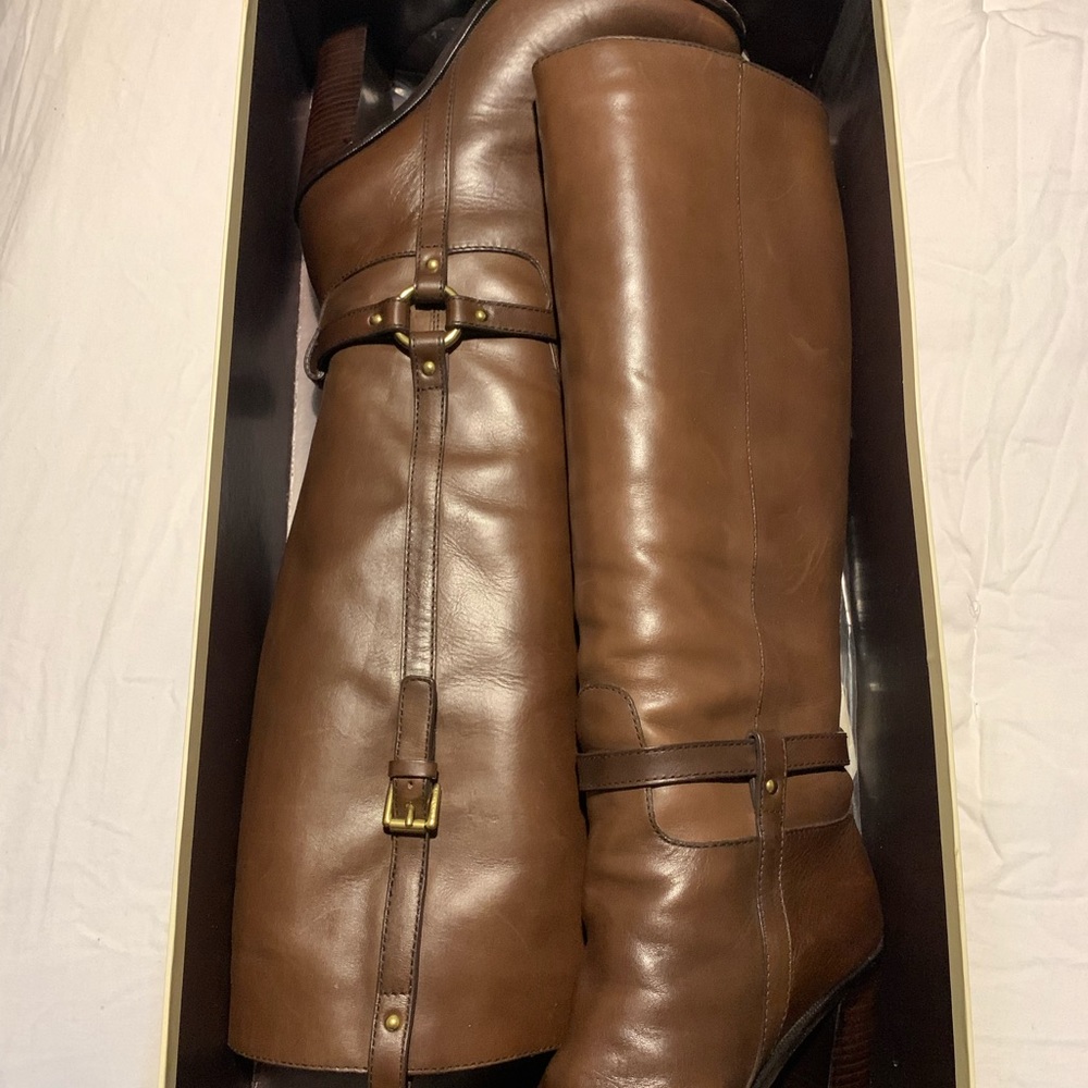 Coach leather boots